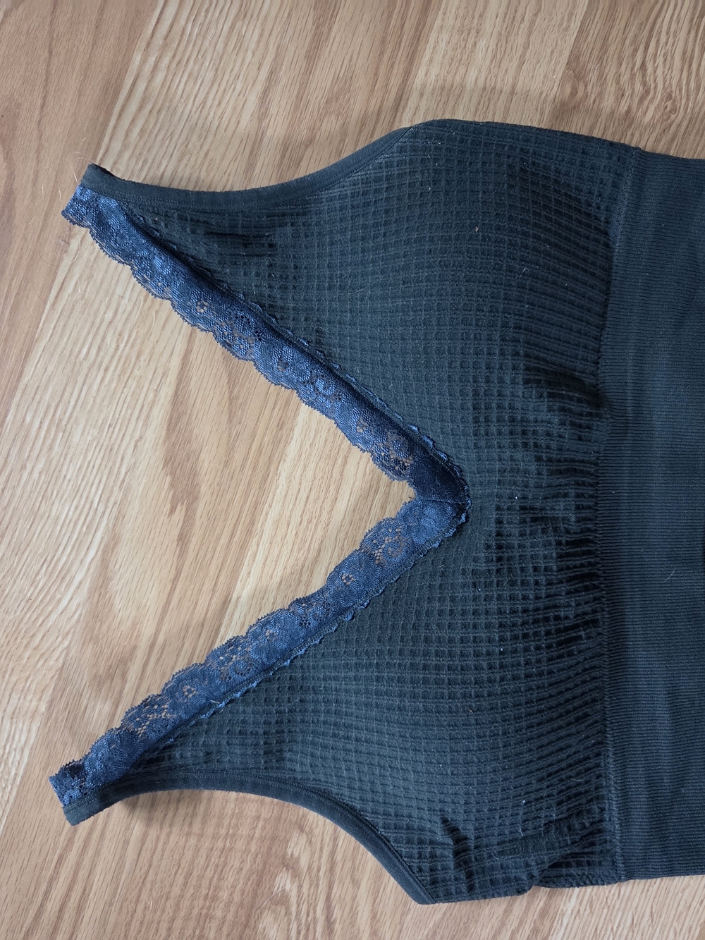 Maurices Black Lace-Trim Wireless Bralette